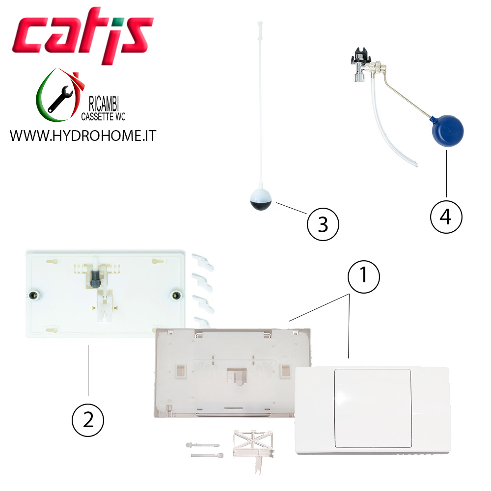 Rintracciare ricambi cassetta incasso CATIS