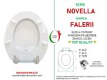 Copriwater Novella Falerii legno rivestito in resina poliestere bianco - immagine 2