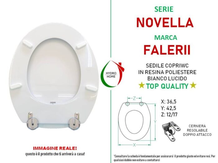 Copriwater Novella Falerii legno rivestito in resina poliestere bianco - immagine 2