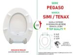 Copriwater Pegaso Simi Tenax legno rivestito in resina poliestere bianco - immagine 2