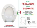 Copriwater Perla New Dolomite legno rivestito in resina poliestere bianco - immagine 2