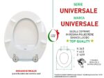 Copriwater Universale legno rivestito in resina poliestere bianco - immagine 2