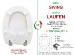 Copriwater Swing Laufen legno rivestito in resina poliestere bianco - immagine 2