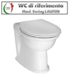 Copriwater Swing Laufen legno rivestito in resina poliestere bianco - immagine 3
