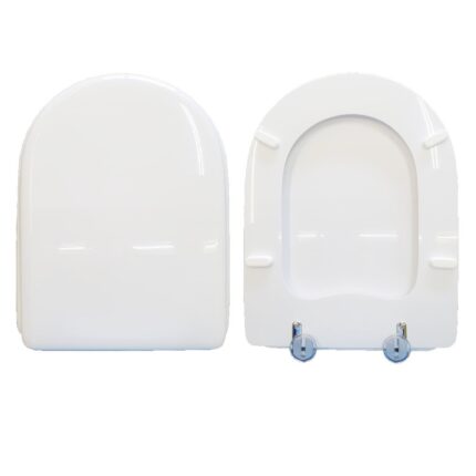 Copriwater H2O Falerii legno rivestito in resina poliestere bianco Soft Close