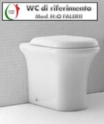 Copriwater H2O Falerii legno rivestito in resina poliestere bianco Soft Close - immagine 3