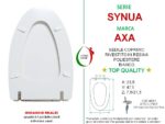 Copriwater Synua Axa legno rivestito in resina poliestere bianco - immagine 2