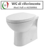 Copriwater Full 56 Azzurra legno rivestito in resina poliestere bianco - immagine 3