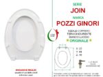 Copriwater Join Pozzi Ginori termoindurente bianco Originale - immagine 2