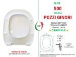 Copriwater 500 Pozzi Ginori termoindurente bianco Originale - immagine 2
