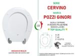 Copriwater Cervino Pozzi Ginori legno rivestito in resina poliestere bianco - immagine 2