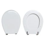 Copriwater Colibrì Pozzi Ginori legno rivestito in resina poliestere bianco