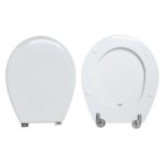 Copriwater Ellisse Uni Ideal Standard legno rivestito in resina poliestere bianco