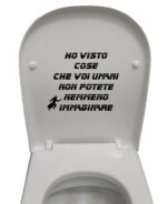 Adesivo divertente per copriwater frase Blade Runner