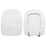 Copriwater Fleo Dolomite legno rivestito in resina poliestere bianco come originale