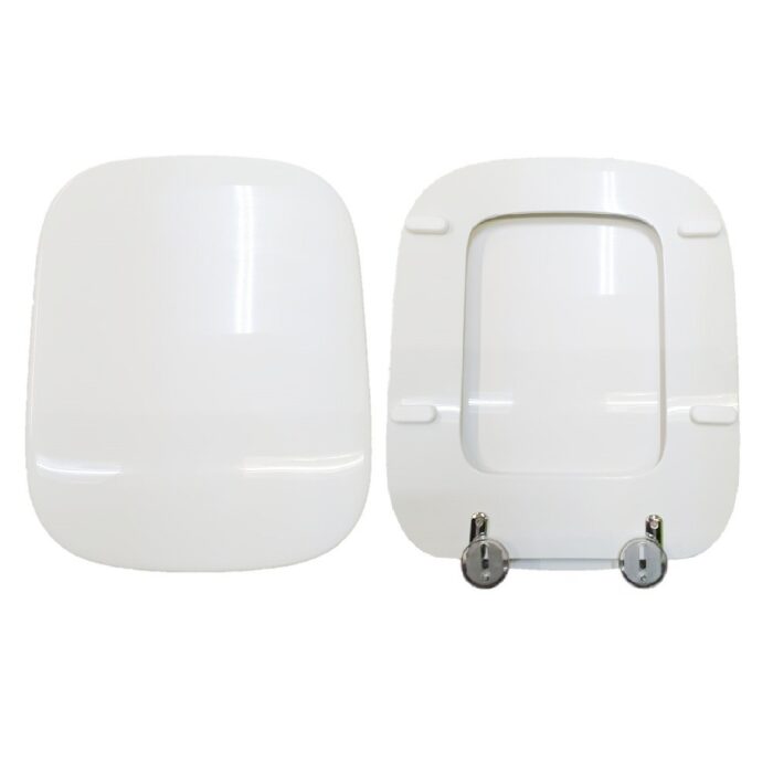 Copriwater Igea Catalano legno rivestito in resina poliestere bianco - immagine 1