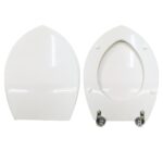 Copriwater Ondine Ideal Standard legno rivestito in resina poliestere bianco