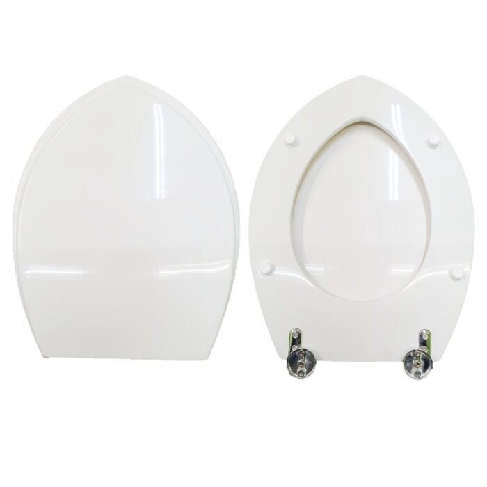 Copriwater Ondine Ideal Standard legno rivestito in resina poliestere bianco - immagine 1