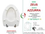 Copriwater Zeus Azzurra legno rivestito in resina poliestere bianco - immagine 2