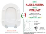 Copriwater Alessandra Vitruvit legno rivestito in resina poliestere bianco - immagine 2