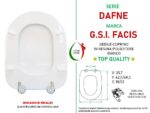 Copriwater Dafne GSI Facis legno rivestito in resina poliestere bianco - immagine 2