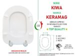 Copriwater Kiwa Keramag legno rivestito in resina poliestere bianco - immagine 2