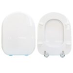 Copriwater Pegaso Hidra legno rivestito in resina poliestere bianco
