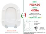 Copriwater Pegaso Hidra legno rivestito in resina poliestere bianco - immagine 2