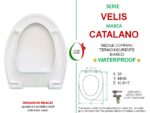 Copriwater Velis Catalano termoindurente bianco - immagine 2