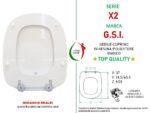 Copriwater X2 GSI legno rivestito in resina poliestere bianco - immagine 2