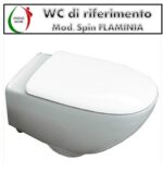 Copriwater Spin Flaminia legno rivestito in resina poliestere bianco - immagine 3