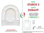 Copriwater Starck 3 Duravit termoindurente bianco Originale - immagine 2