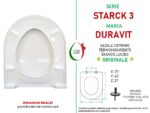 Copriwater Starck 3 Duravit termoindurente bianco Soft Close Originale - immagine 2