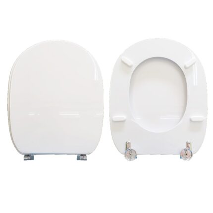 Copriwater Alba Vitruvit legno rivestito in resina poliestere bianco