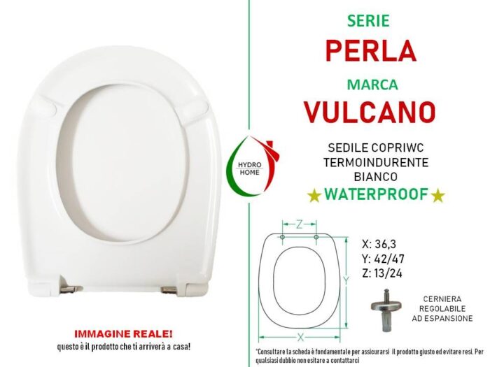 Copriwater Perla Vulcano termoindurente bianco - immagine 2