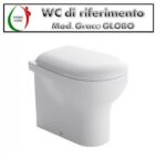 Copriwater Grace Globo legno rivestito in resina poliestere bianco - immagine 3
