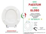 Copriwater Paestum Globo legno rivestito in resina poliestere bianco - immagine 2