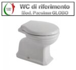 Copriwater Paestum Globo legno rivestito in resina poliestere bianco - immagine 3
