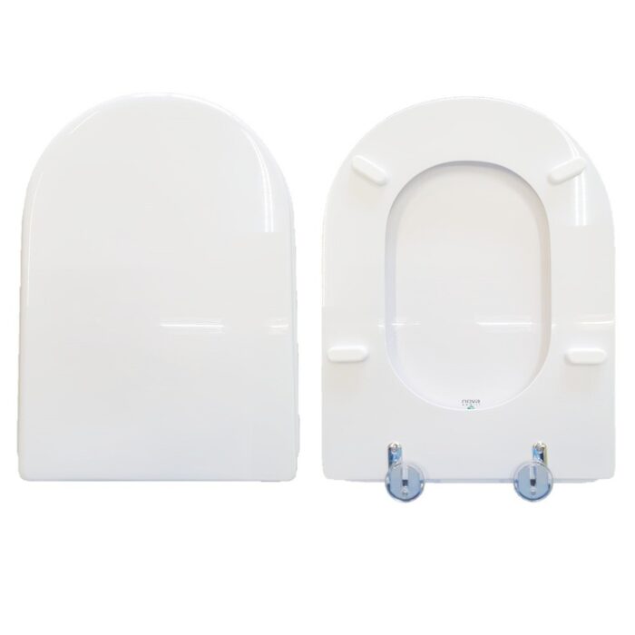 Copriwater Fiorile Sospeso Ideal Standard legno rivestito in resina poliestere bianco - immagine 1