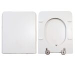 Copriwater Rialto Ideal Standard legno rivestito in resina poliestere bianco