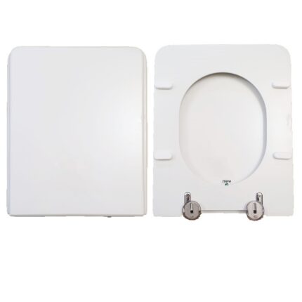 Copriwater Rialto Ideal Standard legno rivestito in resina poliestere bianco