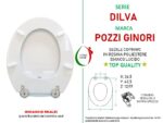 Copriwater Dilva Pozzi Ginori legno rivestito in resina poliestere bianco - immagine 2