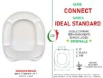 Copriwater Connect Ideal Standard termoindurente bianco Originale - immagine 2
