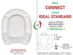 Copriwater Connect Ideal Standard termoindurente bianco Soft Close Originale - immagine 2