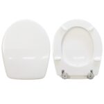 Copriwater Panorama G.S.I. legno rivestito in resina poliestere bianco