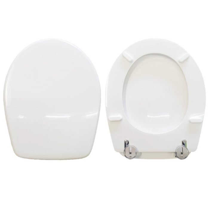 Copriwater Panorama G.S.I. legno rivestito in resina poliestere bianco - immagine 1