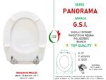 Copriwater Panorama G.S.I. legno rivestito in resina poliestere bianco - immagine 2