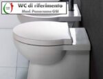 Copriwater Panorama G.S.I. legno rivestito in resina poliestere bianco Soft Close - immagine 3