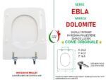 Copriwater Ebla Dolomite Decorato legno rivestito in resina poliestere bianco - immagine 2