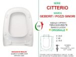 Copriwater Citterio Pozzi Ginori Geberit termoindurente bianco Soft Close Originale - immagine 2